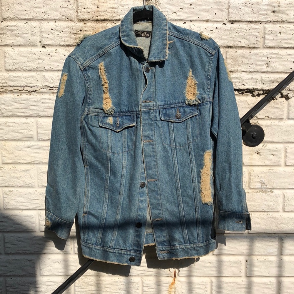 Destroyed Boyfriend Denim Jacket